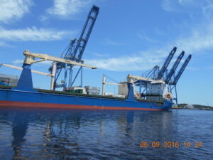 Dock Area with gantry Cranes
