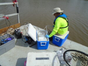 Field Crew Collecting Site Water