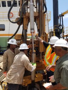 Field Team working with sampling equipment.