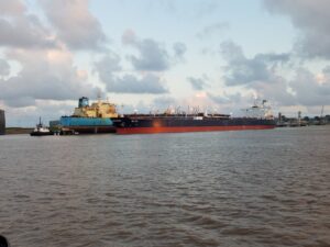 Picture of Cargo Ship in Freeport Harbor